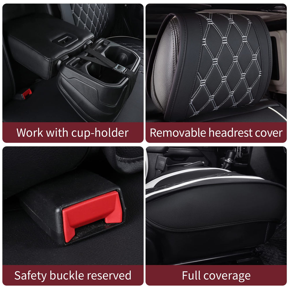 Aierxuan seat cover compatible with heated seats for winter comfort.