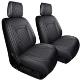 Aierxuan Jeep Wrangler front seat covers provide a custom fit to protect seats.