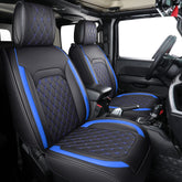 Aierxuan Jeep Wrangler full set seat covers in black protect upholstery and reduce wear.