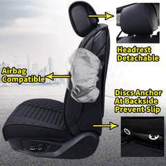 Aierxuan rear-seat cover 50-50 40-60 compatibility supports versatile seating arrangements.