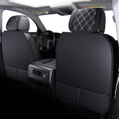 Aierxuan rear-seat back cover in black and white shields back seats for families and pets