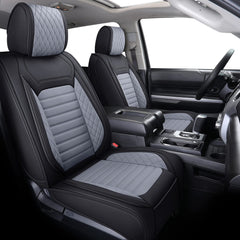Aierxuan Tundra full set seat covers in black gray offering waterproof protection