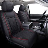 Aierxuan Tundra full-set black-red waterproof seat covers protect upholstery.