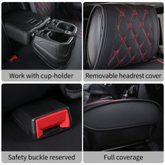 Anti-slip backing on Aierxuan Wrangler seat covers maintains secure seating