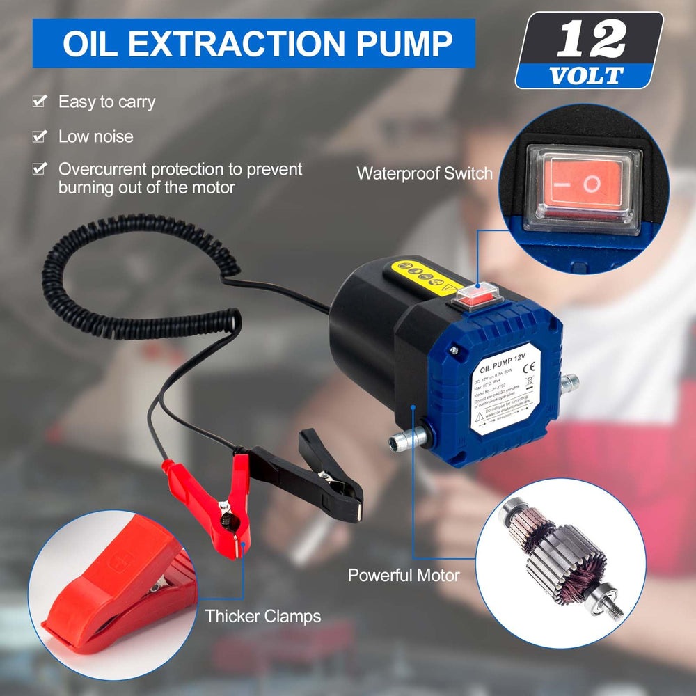 AIGMlSON oil-change-pump-extractor kit contents shown for easy setup