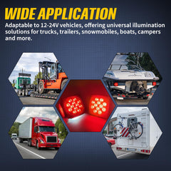 Aila universal compatibility fits diverse 12V trailers under 80 inches.