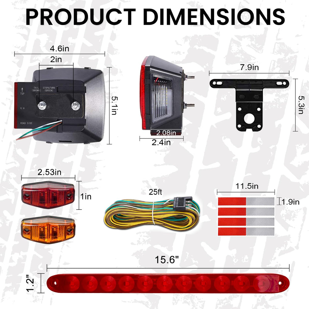 Aila waterproof construction protects lights in rain, snow, and splashes.