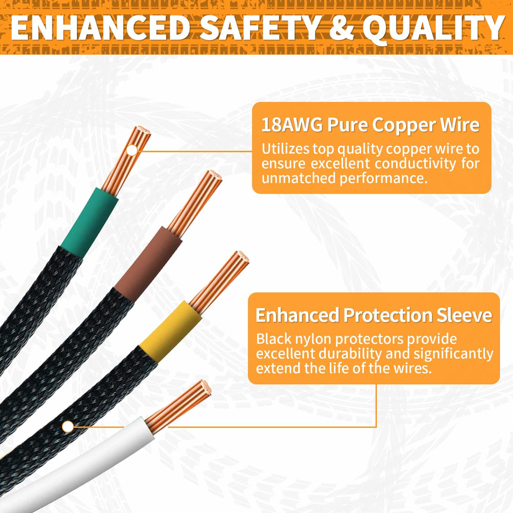 Aila quick-connect 4-pin flat extension connector for fast wiring setup