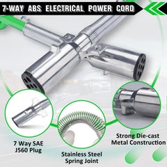 Ailbiuko 7-way ABS trailer cord provides reliable lighting connections