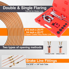 Ailbiuko 3/16-inch brake line ready for durable connections.