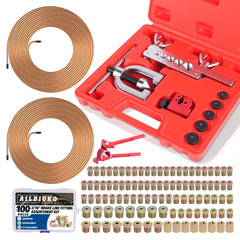 Ailbiuko brake line flaring tool kit for precise single and double flares.