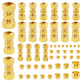Ailbiuko 1/8 inch brass dot union fitting for tight air line connections