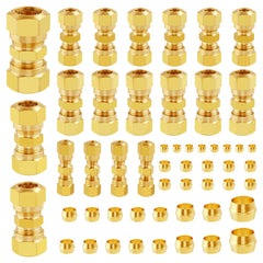 Ailbiuko 1/8 inch brass dot union fitting for tight air line connections