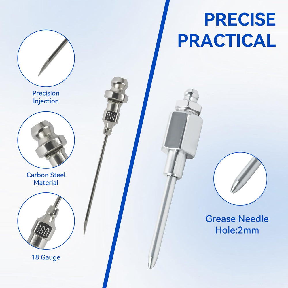 AILEDWER 12-inch grease hose extending reach into tight spaces with ease.