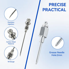 AILEDWER 12-inch grease hose extending reach into tight spaces with ease.