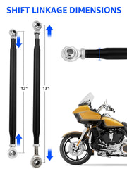 AILMOTO shift linkage compatible with 1986-2024 Harley-Davidson Touring models.