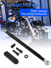 AILMOTO shift linkage packaging includes complete hardware for a clean install.