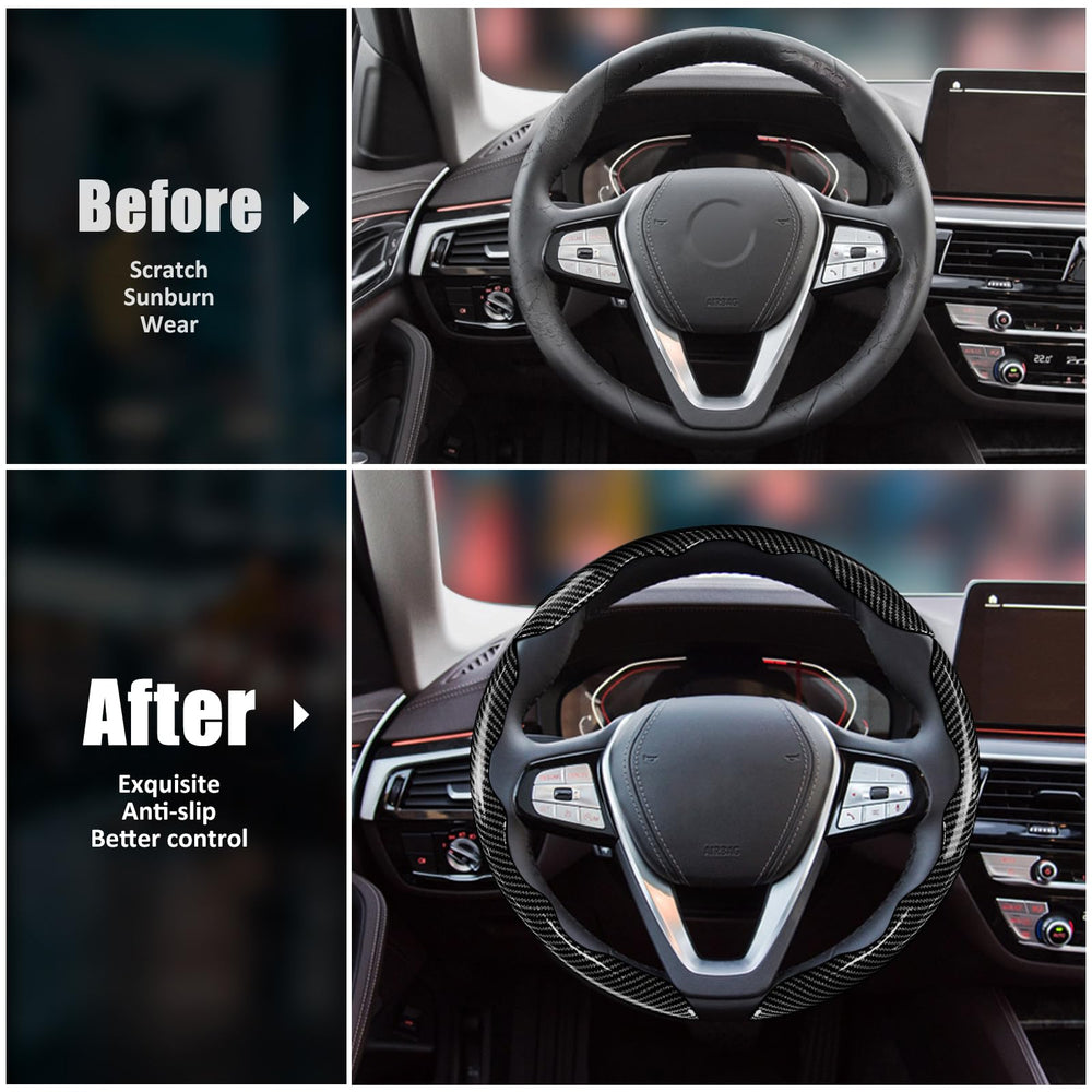 Carbon fiber heat and cold resistance on Aimato wheel cover.