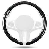 Aimato carbon fiber steering wheel cover shows ultra-thin texture and grip