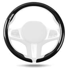 Aimato carbon fiber steering wheel cover shows ultra-thin texture and grip