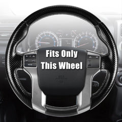 Aimato customized steering wheel cover for Toyota Tacoma with precise fit and enhanced grip.