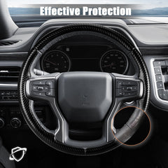Aimato easy-install steering wheel cover snaps on in seconds