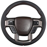 Aimato Ford F-150 steering wheel cover with snug fit for daily driving comfort.