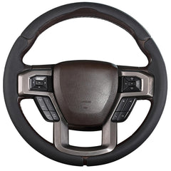 Aimato Ford F-150 steering wheel cover with snug fit for daily driving comfort.