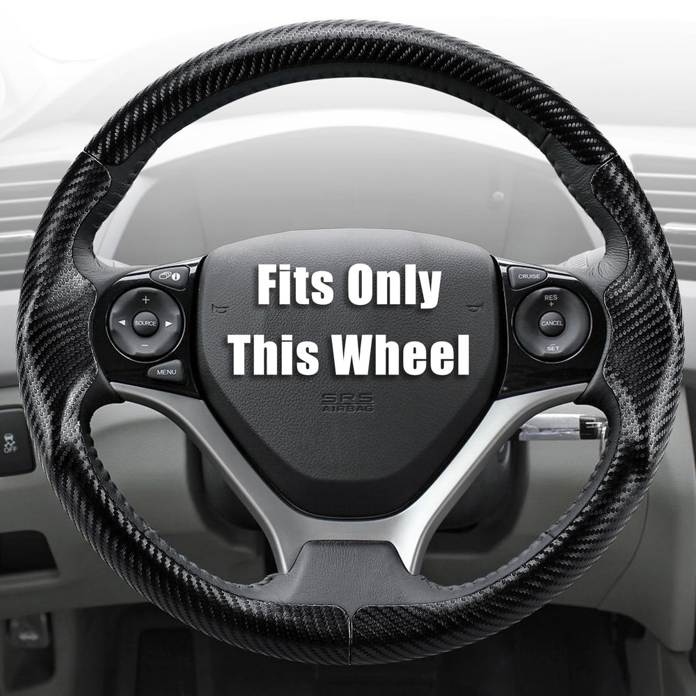 Aimato steering wheel cover for Honda Civic 2012-2015 offers a precise custom-fit and enhanced grip.