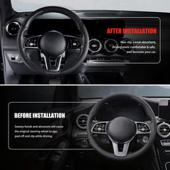 Aimato steering wheel cover is easy to wipe clean after daily use.