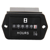AIMILAR DC6-80V hour meter installed on a diesel engine for accurate usage tracking