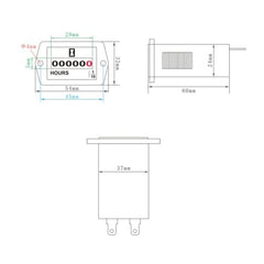 AIMILAR hour meter applications for boats and generators support reliable service life logging.