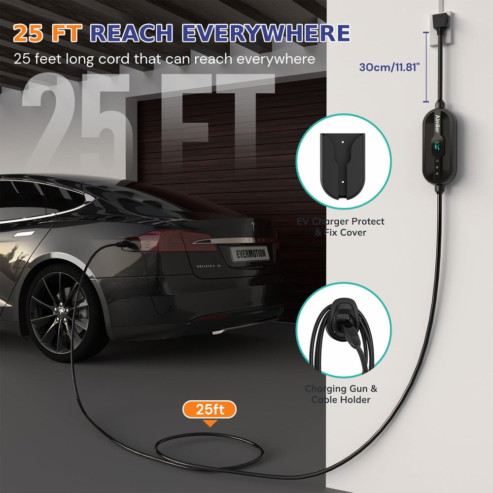 AIMILER Level 2 charger with NEMA 4 protection for outdoor use