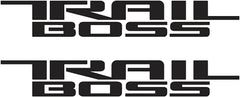 Aimoll Trail Boss bedside decal pair for Silverado, rugged styling and easy upgrade.