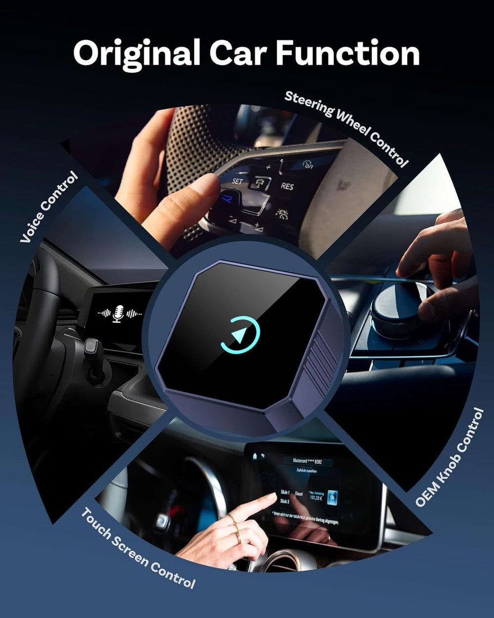 Aimoon 2026 chipset delivers responsive CarPlay performance.