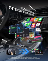 Aimoon wireless setup CarPlay adapter enables quick Bluetooth pairing.