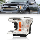 AIONIXER headlight assembly for F-150 left-front view delivers crisp night illumination