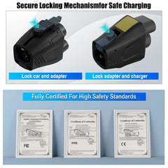 Aipechy adapter enabling efficient energy transfer at high amperage charging stations.