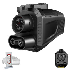 Aipechy Tesla-to-CCS1 adapter front view for fast charging on the go.