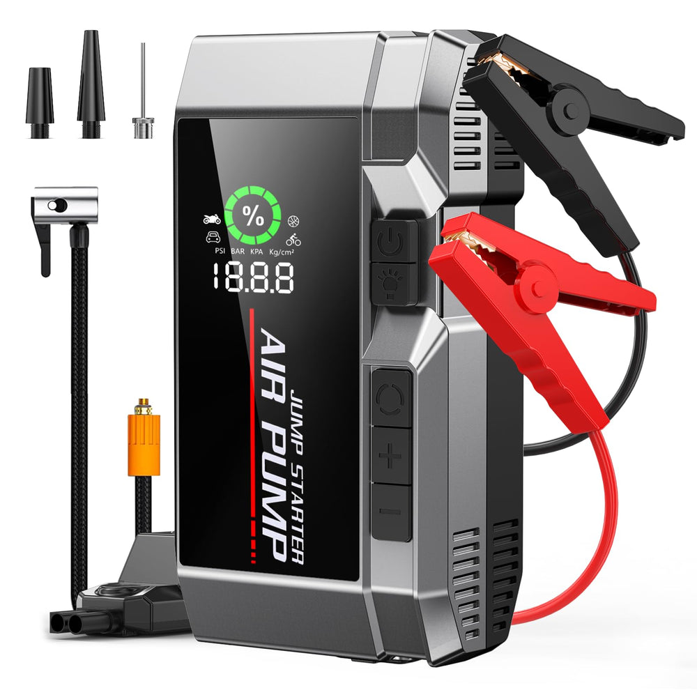 AIPOWAY 7000A jump starter delivering roadside boost for car batteries.