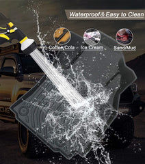 Aiqiying Camry floor mats 3D edges prevent water from seeping onto carpet.