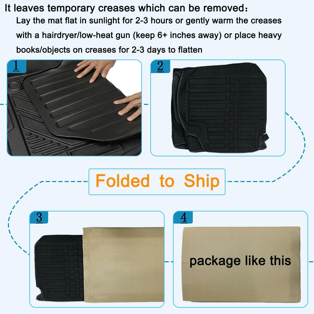 Aiqiying Camry floor mats durable TPE construction resists daily wear.