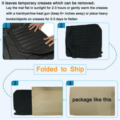 Aiqiying Camry floor mats durable TPE construction resists daily wear.