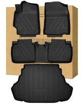 Aiqiying Camry floor mats front row provide full coverage and spill protection.
