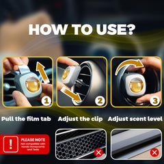 Air Jungles French Osmanthus clip provides consistent scent for daily drives