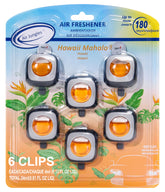 Air Jungles Hawaiian Scent packaging shows long-lasting car fragrance.
