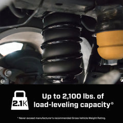 Supports up to 2,100 lbs load leveling for heavy-haul use