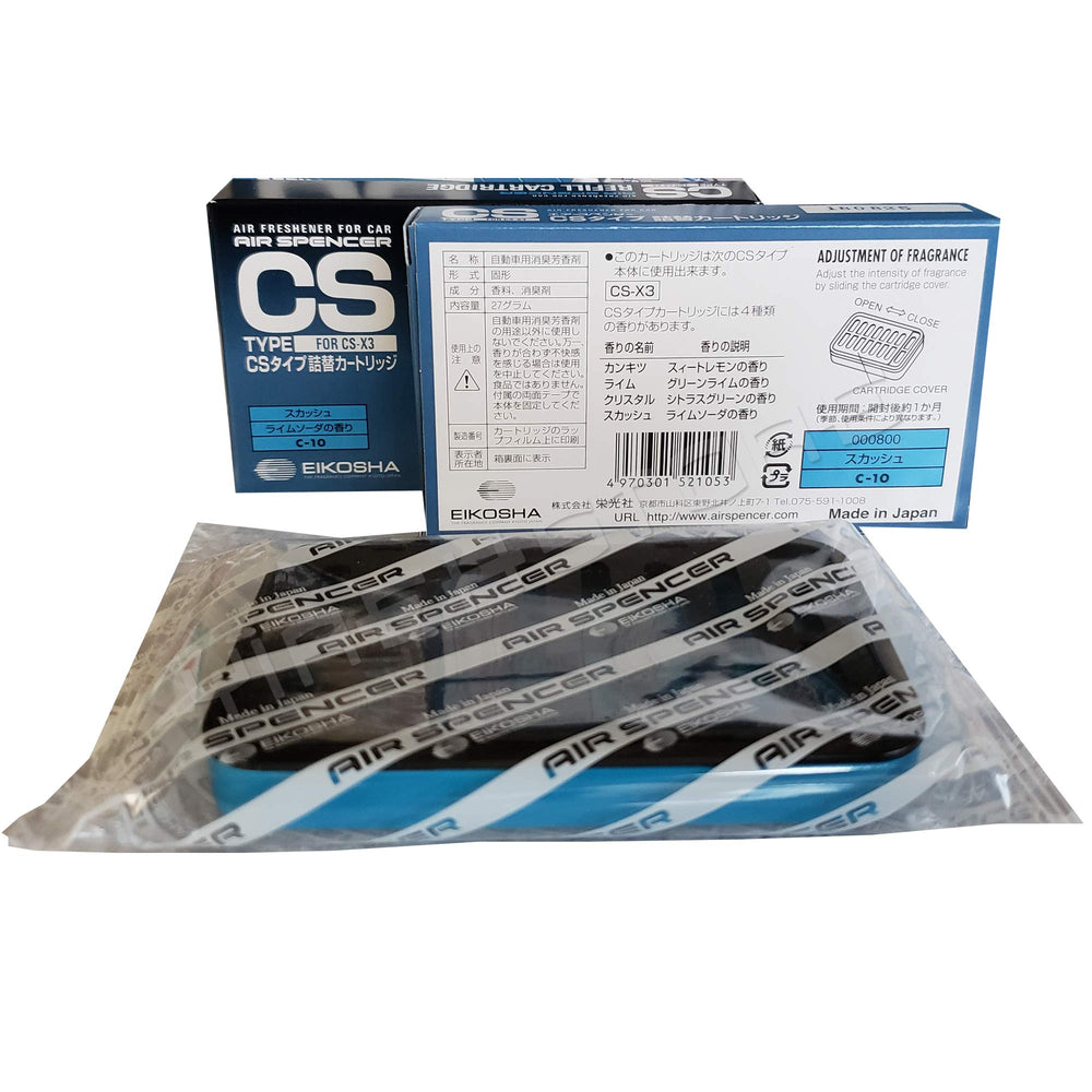 Air Spencer CSX3 Squash refill pack back view, easy replacement on the go.