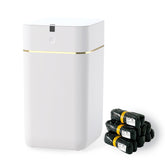 Airdeer Smart Trash Can self-sealing lid demonstrates hygienic disposal.