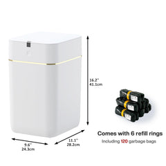 Airdeer Trash Can long battery life supports extended hands-free use.